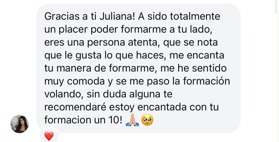 Testimonio de alumna